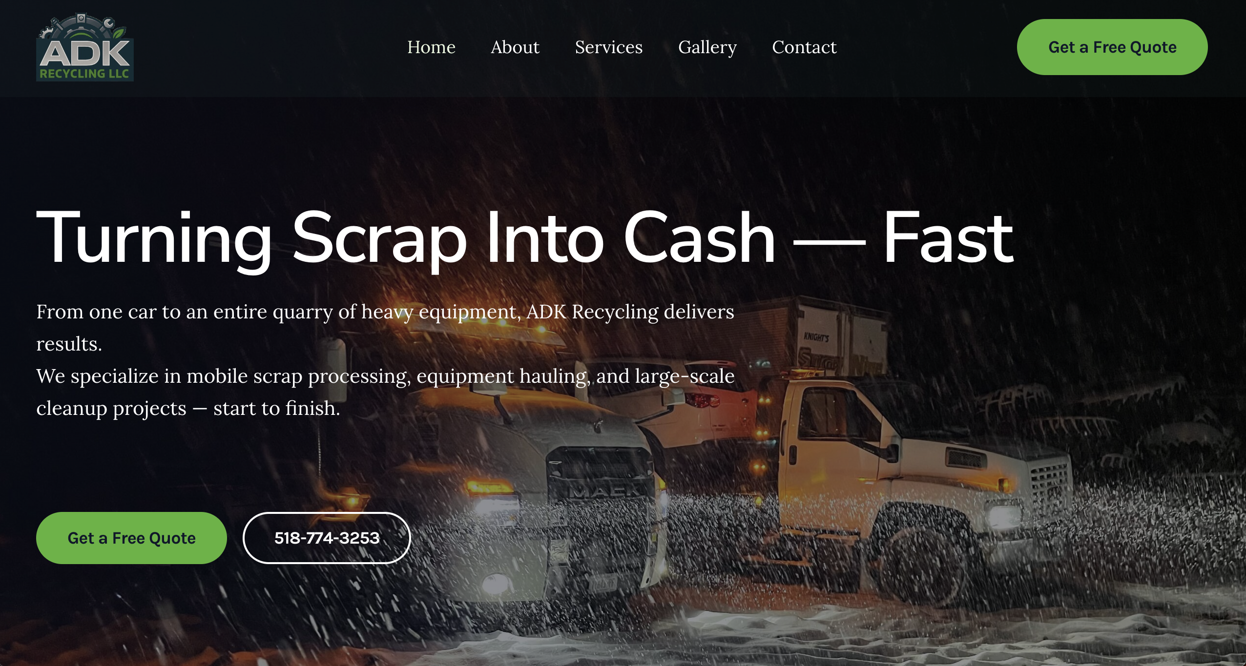 ADK Recycling LLC website